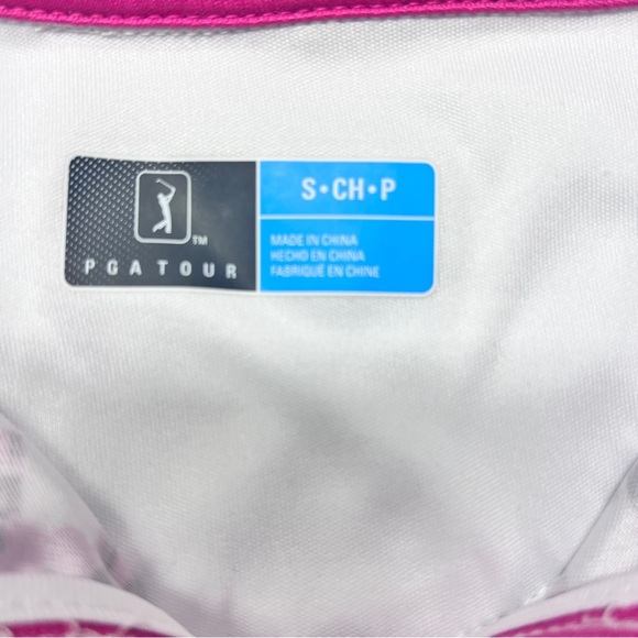 PGA Tour White and Black Sleeveless Graphic Tank Top - Picture 5 of 5